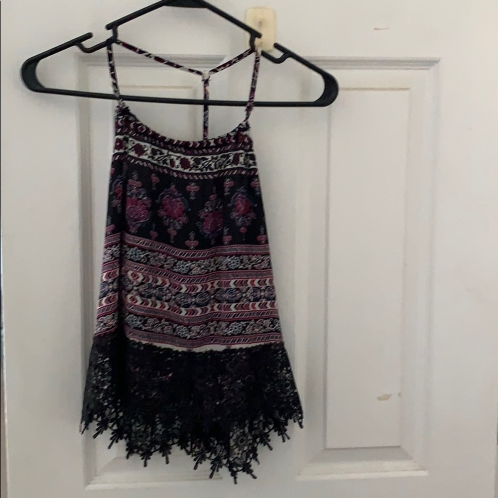 PAC Sun top with lace on bottom T back